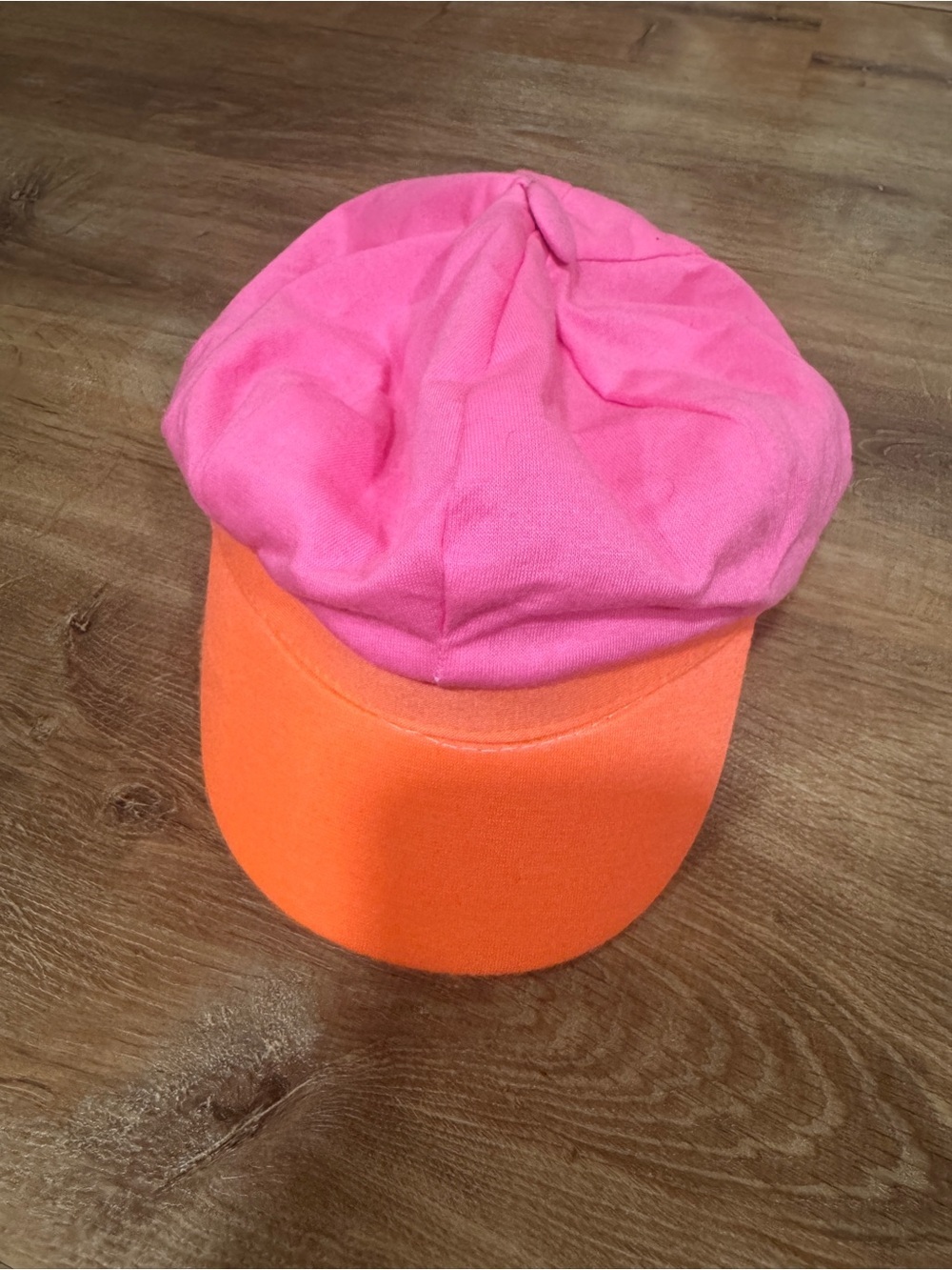 Kids Two-Tone Pink and Orange Cap​